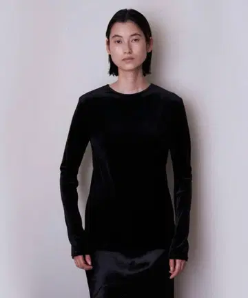 ENOF 벨루어 탑 블랙