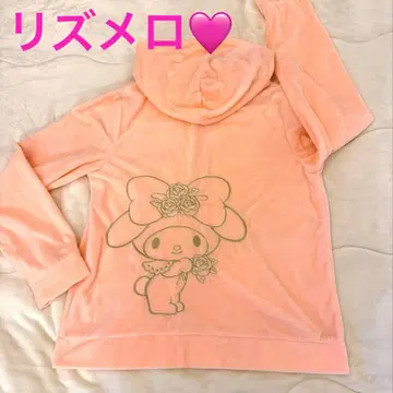 새상품급 리즈메로 레이스 후드티 피치 핑크 L 헤이세이 레트로