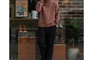 AMUY TRYSBAY 코듀로이 속기모 스트레이트 팬츠 블랙/S 사이즈