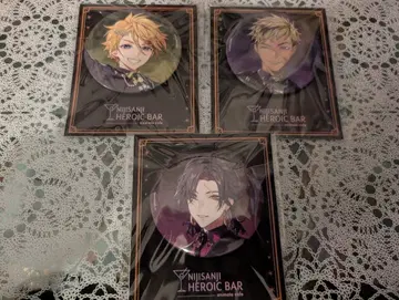 니지산지 EN Krisis 애니메이트 카페 캔뱃지 3종 세트