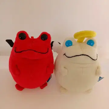 프로그 스타일 마스코트 봉제 인형 페어 컬렉션 천사 악마 헤이세이