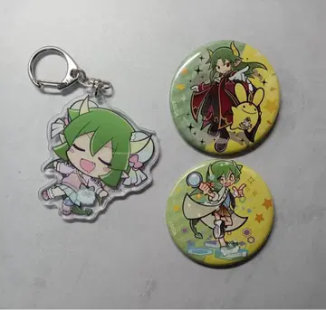 뿌요뿌요 DMM 복권 아크릴 키링 & 뿌요 카페 캔뱃지 세트