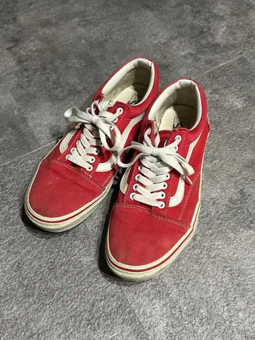 VANS 올드스쿨 스니커즈 빨간색