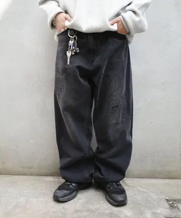 후즈후 갤러리 쿠키 크러쉬 와이드 데님 프리 사이즈