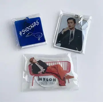 니시가키 쇼 NYLON 아크릴 키링 아크릴 스탠드 3종 세트