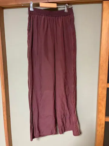 RehersalL 보르도 와이드 팬츠 골드 라인