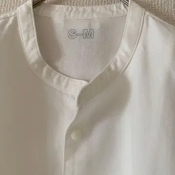 MUJI Labo 굵은 실 손세탁 워싱 옥스 롱 셔츠 오버사이즈 루즈핏