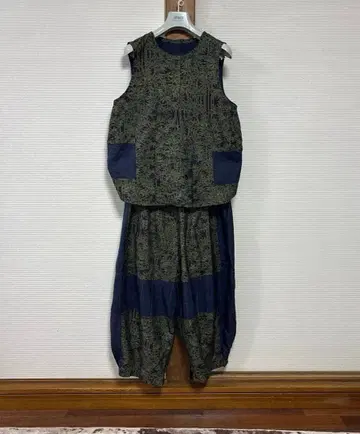 No.4 오시마 명주 리메이크 편안함 팬츠 세트 손바느질