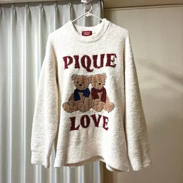 젤라또피케 젤라피케 HOLIDAY 베어 자카드 풀오버