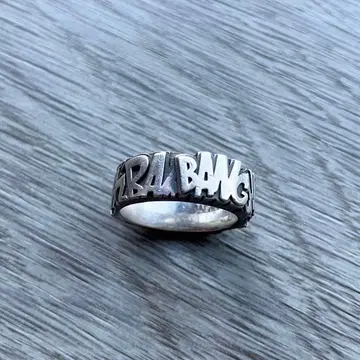 LION HEART 사운드 이펙트 플랫 반지 실버 925