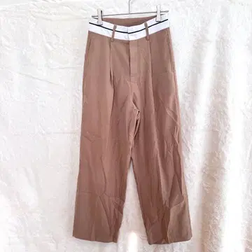 Re:EDIT 리디 와이드 팬츠 베이지 오피스 캐주얼 S