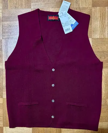Austin Reed London 버건디 니트 베스트 V넥