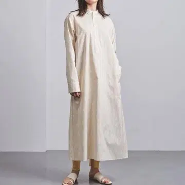 [ 새상품 ] AURALEE FINX SILK STRIPE 원피스