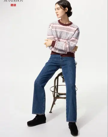 미사용 새상품 유니클로 스트레이트 청바지