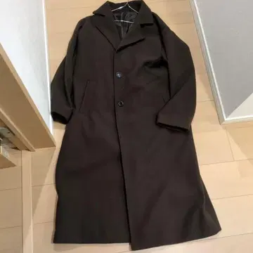 aqu 브라운 롱 코트 M 사이즈