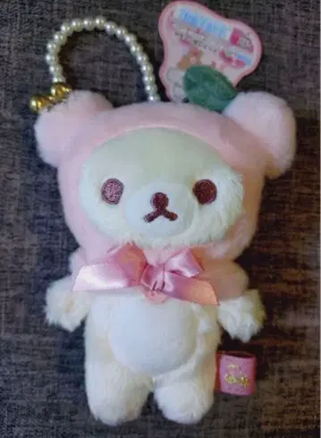 리락쿠마 코리락쿠마 코리코구의 주얼 체리 테마 매달린 봉제 인형