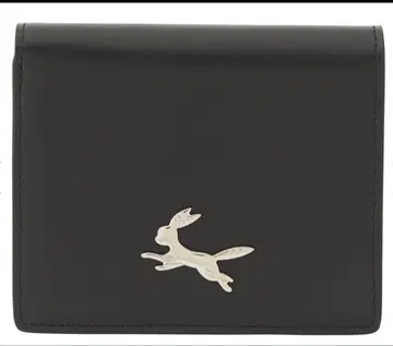 천연 가죽 접이식 지갑 블래키