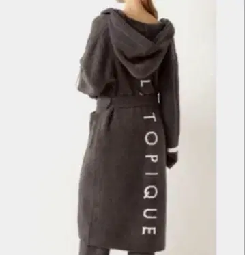 [젤라또피케/GELATO PIQUE] 후드 부착 목욕 가운 그레이