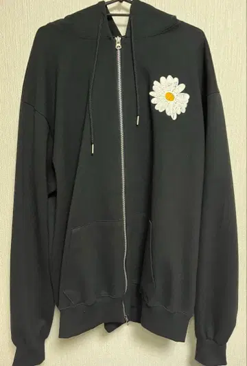 BARON NoiR 꽃무늬 지퍼 후드티 L 사이즈