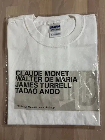 나오시마 지추 미술관 T셔츠 L 사이즈 화이트