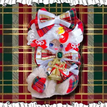 니지페페 10cm 인형옷 인형옷 앉은 크리스마스 곰