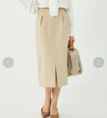 그린 라벨 타이트 스커트