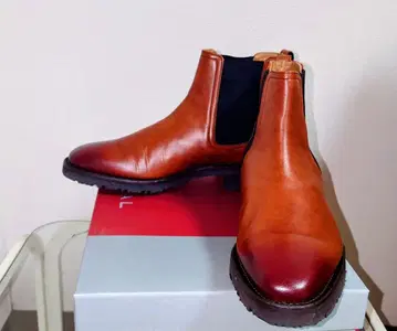 REGAL 사이드 고어 부츠 브라운