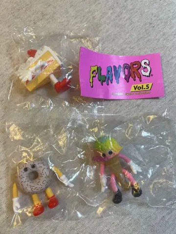 FLAVORS Vol.5 캡슐 토이 3개 세트 미사용 새상품