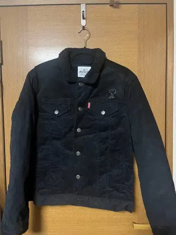 스누피 블랙 코듀로이 G 재킷