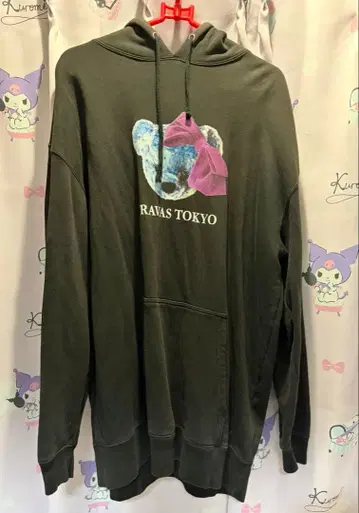 TRAVAS TOKYO 로고 심플 후드티