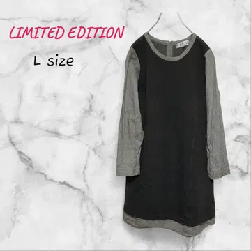 LIMITED EDITION 원피스 절개 디자인 40 (L) 그레이 긴팔