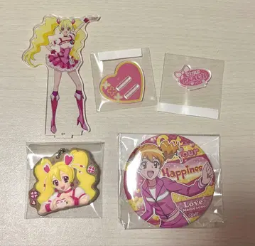 프레쉬 프리큐어 큐어 피치 출장점 아크릴 스탠드 2종 캔뱃지