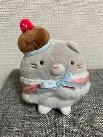 산엑스 스밋코구라시 고양이 형제 그레이 봉제 인형