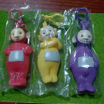 텔레토비즈 키링 코인 케이스 3개 세트, 정품