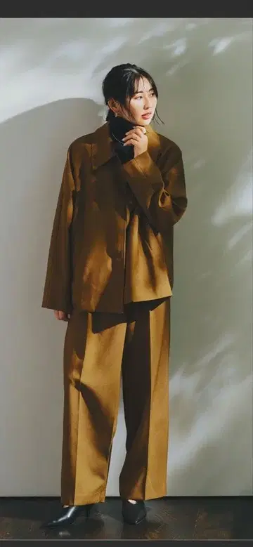 ur's 브라운 오버 사이즈 셋업 S 사이즈