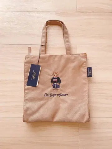 폴로베어 토트백 베이지