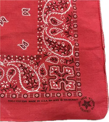 반다나 빈티지 RN14193 USA제 레드