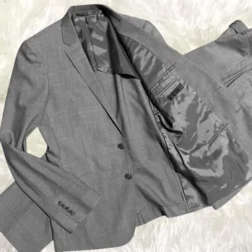 MELPHENIA 셋업 스트라이프 2B 자켓 XL 그레이