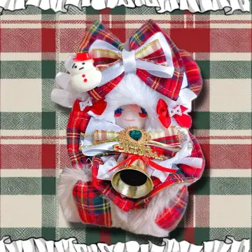 니지페페 10cm 인형옷 앉은 곰 크리스마스