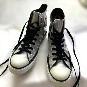 컨버스 하이컷 사이즈 26.5 실버