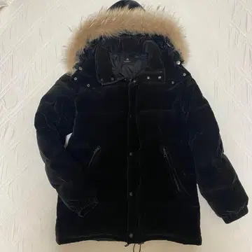 뷰티 앤 유스 다운 자켓 벨로아 블랙