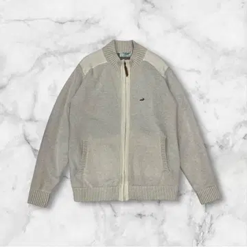 Crocodile 니트 지퍼 블루종 그레이 M 사이즈