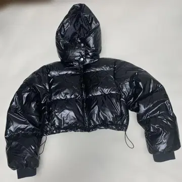 크롭 다운 자켓 블랙