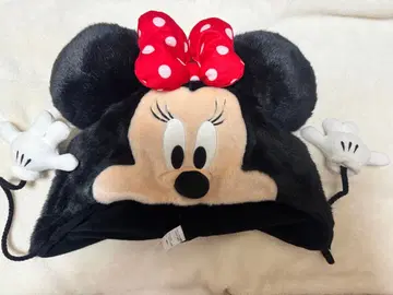 팬캡 미니 마우스 플리스 모자