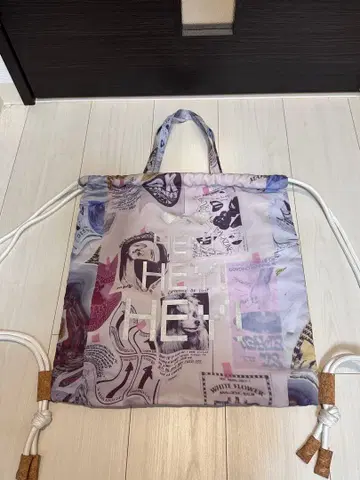 HETYMsRose 아트 프린트 드로우 스트링 백