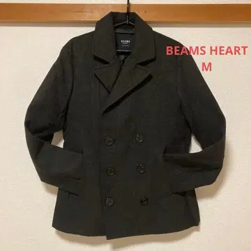 BEAMS 남성용 피코트 M 다크 그레이