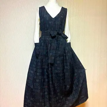 기모노 리메이크 순수 실크  롱 원피스 점퍼 스커트 M~L