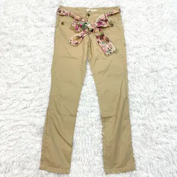 Chesty 체스티 팬츠 M 베이지 스카프 일본제 스트레이트