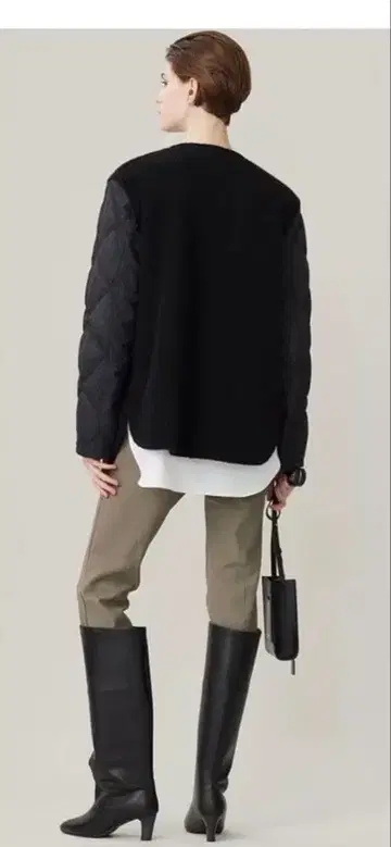 ICB 라미네이티드 바이 퀼트 리버서블 자켓 S 블랙