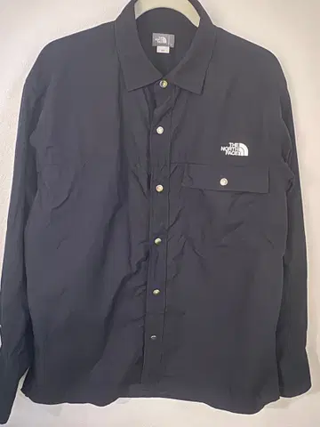 THE NORTH FACE 눕시 셔츠 발수 블랙 버튼 셔츠